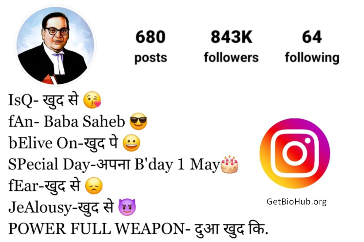 280+ Stylish Jay Bhim Bio for Instagram – Attitude and Inspirational Bio Ideas