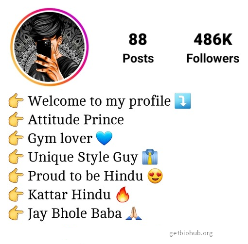 Complete Kattar Hindu Bio for Instagram- Ideas and Inspiration