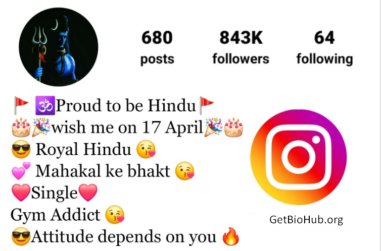 300+ Stylish Mahakal Bios for Instagram in Hindi – Attitude & Powerful Captions