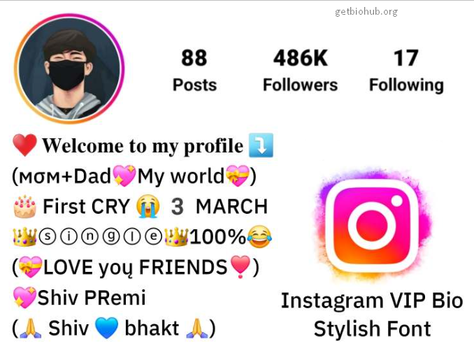 Trendy Instagram VIP Bio Fonts for Boys: Stylish and Unique Font Ideas