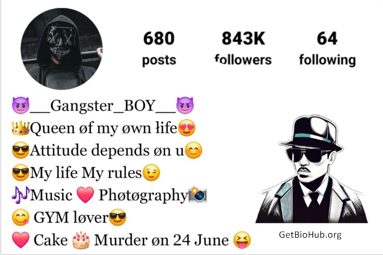 380+ Stylish Gangster Bios for Instagram – Cool & Attitude-Filled Captions