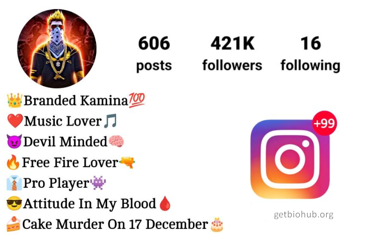 300+ Best Free Fire Instagram Bios | Creative Bios for Free Fire Fans