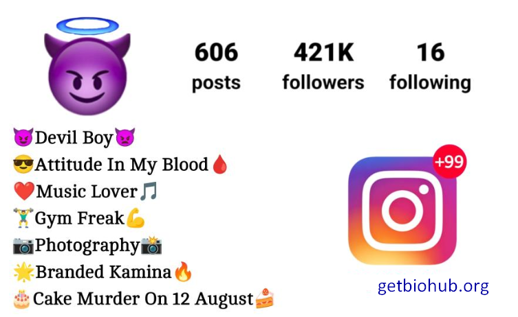 500+ Best Devil Bios for Instagram - Unique Instagram Devil Bio Ideas