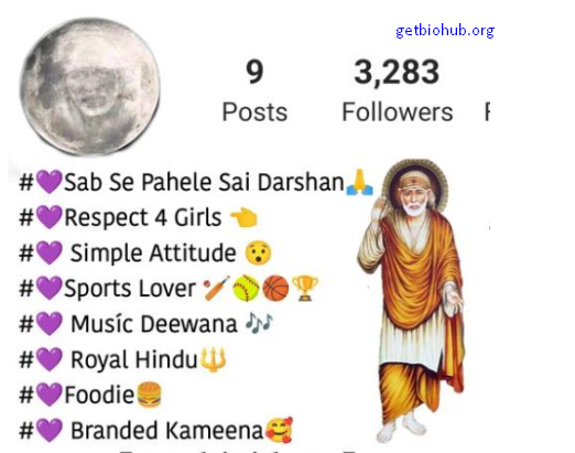 Instagram Bio Ideas for Sai Baba
