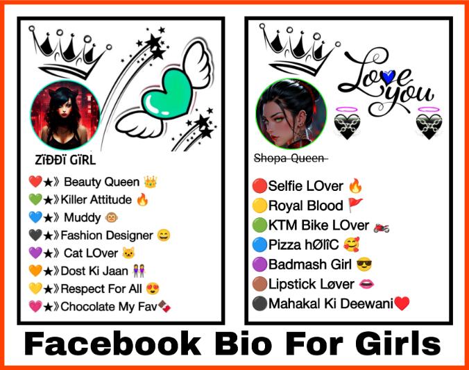 2400+ Best Facebook Bio for Girls