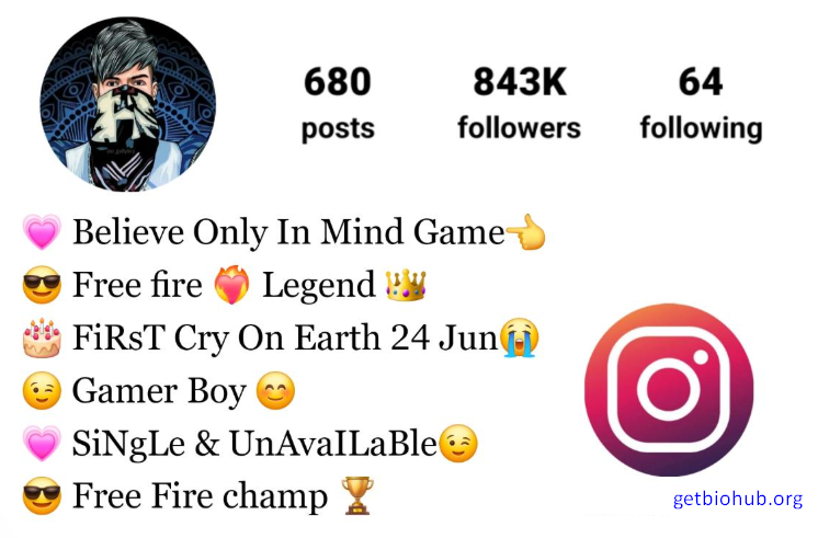 375+ Best Free Fire Instagram Bios
